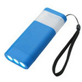 Blue LED Lantern Flashlight with Strap